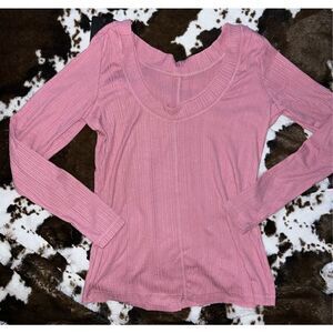 Peach Bailey Top - Wild Rose